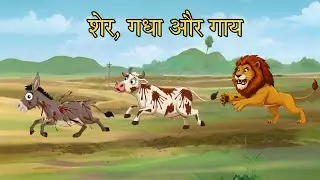 Chalak Gadha Or Gaay | Gadha Aur Sher | hindi kahani | moral story | hindi kahaniyan