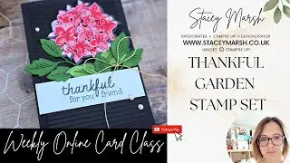 WEEKLY ONLINE CARD CLASS FEATURING THE THANKFUL GARDENS STAMP SET FROM STAMPIN' UP!™ #stampinup