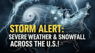 Storm Alert: Severe Weather & Snowfall Across the U.S.!#SevereWeather#StormAlert #ExtremeWeather