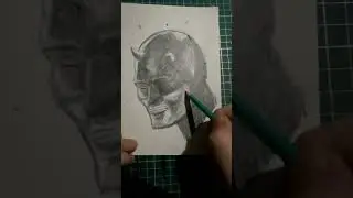 SKETCHING DAREDEVIL #shorts | DROIDMONKEY