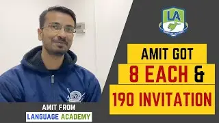 Amit got 8 Each & 190 Invite after clearing PTE | Language Academy - PTE | NAATI | IELTS