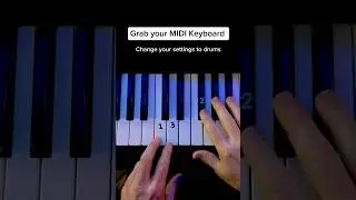 Change you&rsquo;re midi keyboard to drums  #tutorial #lessons #drum #drumteacher #fingerdrumming #tips