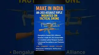 Make in India: AK-203 Assault Rifle Mounted on Tactical Drone!