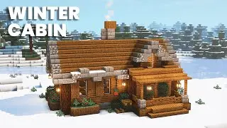 Minecraft: Winter Cabin Tutorial | How To Build a Winter Cabin