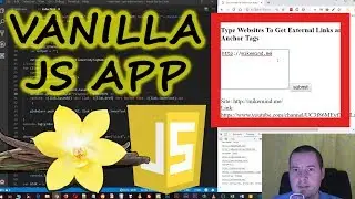 Easy Vanilla JavaScript App To Get External links From Sites - Build From Scratch Fast Tutorial