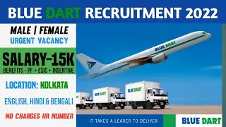 BLUE DART  : Blue Dart Recruitment 2022 | Private Job | direct selectio