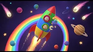 ABC Rainbow Rocket Ride 🚀🌈 | Fun Kids Alphabet Song | Preschool Learning