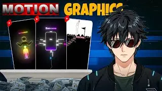 How to Create Motion Graphics In just 2 Minutes For FREE! #Montion #graphics