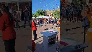 Dog steals the spotlight at outdoor event in Santa Rosal&iacute;a, M&eacute;xico