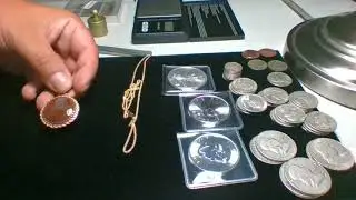 Estate jewelry: 14k Italian gold, 10.4 ounces of silver added to stack, 14k gold chain.