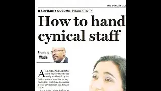 How to effectively deal with cynical employees