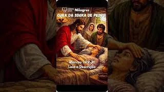MILAGRES DE JESUS: a CURA da SOGRA de PEDRO #shorts #jesus #biblia