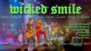 Wicked Smile at GM Sound Studios 40th Birthday, w Cassidy Paris guest vocals & Glenn Roche on Drums!