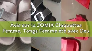 Avis sur la JOMIX Claquettes Femme, Tongs Femme &eacute;t&eacute; avec Deux Boucles Sandales Femme en EVA, L&eacute;ger,