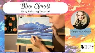How to Paint Clouds - Easy Acrylic Painting Tutorial for Beginners