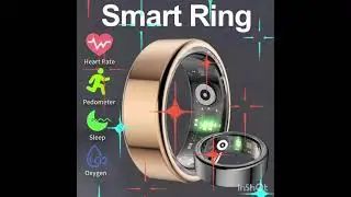 For Smart Ring Men Women Bluetooth Monitor Blood HeartRate Blood Oxygen