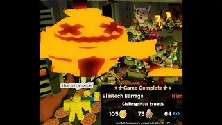 Roblox tower heroes Blastech Barrage Molten brawler HARD MODE