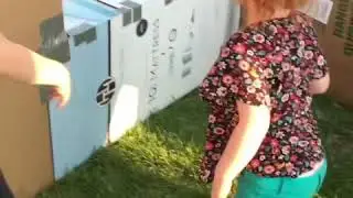 Video 1 BOX FORT in our back yard