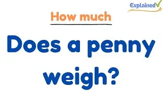 How much does a penny weigh?