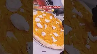 Melting burrata Cheese + Beef = Crazy Pizza Creation 🧀🍕#youtubeshorts #love #fyp