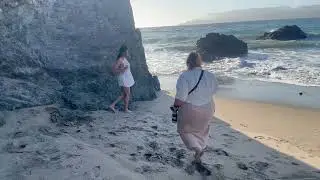 How to pose models | Behind the Scenes Natural Light | Golden Hour Photoshoot on the Beach