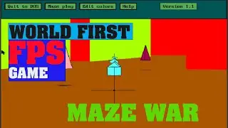 Playing One of the oldest Game :P (MAZE WAR 1973)