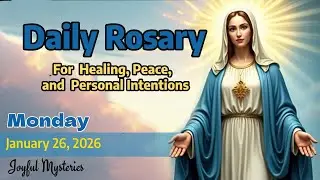 Daily Rosary  Monday January 26,  2026 Joyful Mysteries- Pray with us. We will pray for you