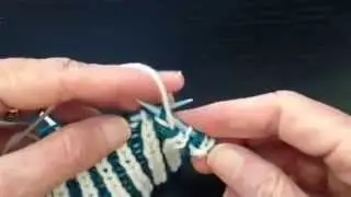 2 Color Brioche Knitting Stitch Flat