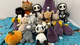 Jellycat Unboxing | September 2023| Skeleton Bob| Vivacious Vegetable Aubergine| Jellycat开箱