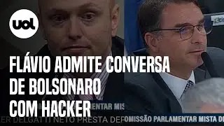 CPI 8/1: Flávio admite conversa de Bolsonaro com hacker Delgatti