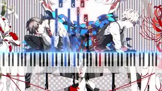 Tokyo Ghoul: Re - Asphyxia Synthesia Midi Piano Tutorial & Download