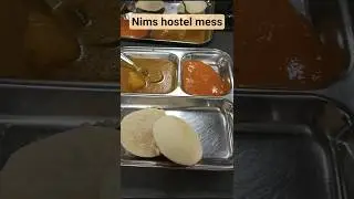 NIMS UNIVERSITY | Hostel mess | #whatieatinaday #whatsinmyplate #foodshorts #nimsuniversity