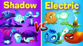 SHADOW vs ELECTRIC Team Plants PVZ 2 Gameplay ► Plants vs. Zombies 2: It's About Time