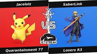 Quarantainment 77 Losers R3 - Jacelolz (Pikachu) Vs SaberLink (Byleth) - SSBU