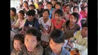 Angkor Kids Center - Cambodian Kids Learning English in a rural village