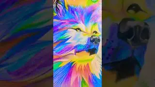 Art of wolf.#art #painting #drawing #wolf #animals #shorts