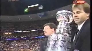 Bourque Hoists The Cup