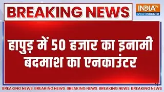 Hapur Gangster Encounter News: UP के हापुड़ में 50 हजार का इनामी बदमाश का एनकाउंटर | CM Yogi