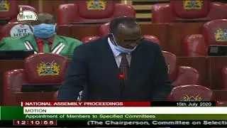 LIVE:NATIONAL ASSEMBLY LIVE PROCEEDINGS 15th July 2020