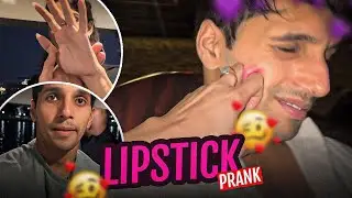 Lipstick prank with her 😂😂|| Ladai hogyi gandi 😡