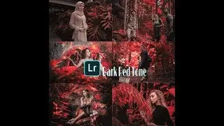 Tutorial to edit dark red tone photo filters | Lightroom Mobile