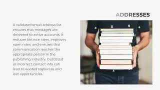 Get the Up to  Date Validate Book Publishers Email Address List