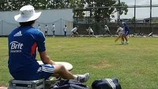England Lions training in Sri Lanka