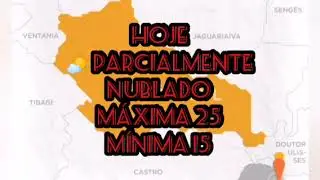 PREVIS&Atilde;O DO TEMPO PIRA&Iacute; DO SUL PR 30 DE DEZEMBRO DE 2025 TER&Ccedil;A FEIRA 