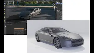 Простейший рендер авто в Blender