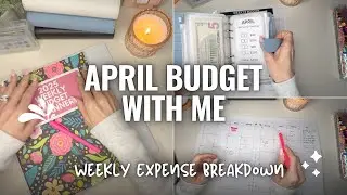 ✨NEW✨ April Budget With Me 💸 | Monthly Setup, Week 1 Expenses Breakdown & Savings Goals