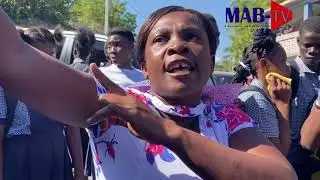 20jan PLIZYE ELEV LEKOL MANIFESTE POU RETOURNE LEKOL KOTE PLIZYE  BANDI TE PRAN ESPAS YO