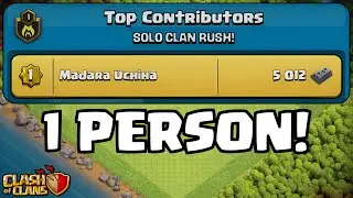 He SOLO Completed the Clan Rush Event&hellip; INSANE! (Clash Of Clans)
