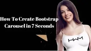Create a Bootstrap Carousel(slider)