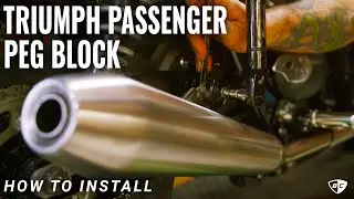 How to Install Passenger Peg Block Offs on Liquid Cooled (2016-Up) Triumph Motorcycle